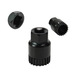 Bottom Bracket Remover for Bicycles, Bicycle Bottom Bracket Remover, Bicycle Bottom Bracket Tool, Bicycle Bottom Bracket Wrench Repair 20 Teeth Wrench Accessories for Bicycle Repair Maintenance, Black