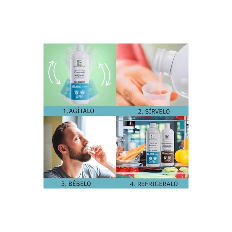 Cloruro de Magnesio | Suplemento de Alta Absorción 480ml |