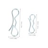 Kisangel 1set Deck Clips Bow Tie Lock Cotter Pins Bow