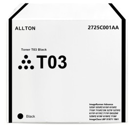 Allton T03 Toner Cartridge Black (with Chip) Replacement for Canon ImageRunner Advance 525iF 525iFZ 615iF 615iFZ 715iF 715iFZ DX 527iF 527iFZ 617iF 617iFZ 717iF 717iFZ X1861 X1871 Printer(1-Pack)