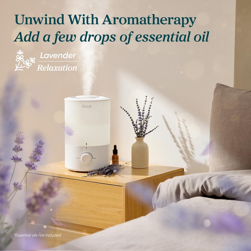 LEVOIT - Humidifiers for Bedroom - Quiet (3L Water Tank)