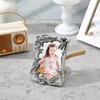 KFHENSOMR Electroplate Plastics Frame Photocard Holder Keychain - Silver Plating