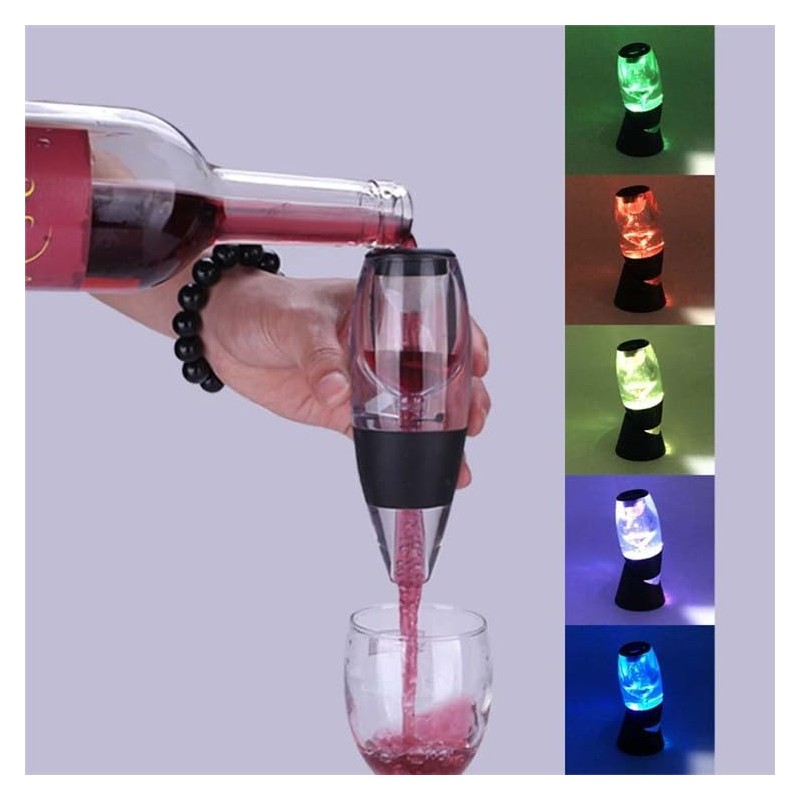 D&Slifei Wine Aerator and Decanter Pourer with LED Light -