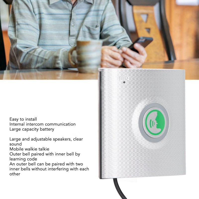 Wireless Voice Intercom Doorbell 2 Way Talk Ultra Long Distance