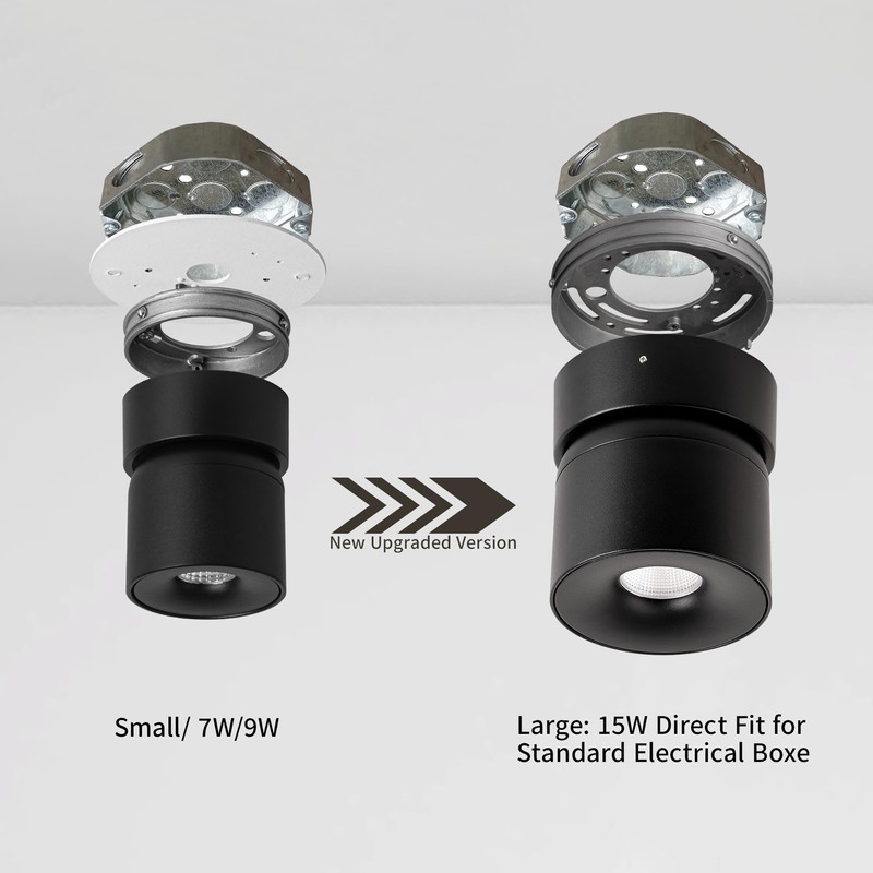 Aisilan Ceiling Spot Lights Indoor, 15W Modern LED Spotlight 350°