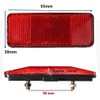 Jowxsx Red Bicycle Safety Warning Reflector Lens for Rear Carrier