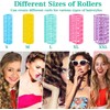 30Pcs Snap On Hair Roller Plastic Hair Roller No Heat