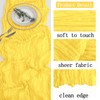 4 Pack Lemon Yellow Cheesecloth Table Runner 20 x 120