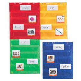 Learning Resources Magnetic Pocket Chart Squares, Classroom/Teacher Organizer, Classroom Supplies, Homeschool Supplies, All Grades, Set of 4