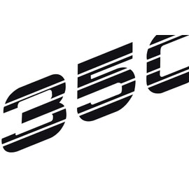 2Pc 350 SS Side Bed Stickers Trucks Decals Vinyl Graphics Replacement for 350SS (Red)