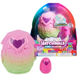 Hatchimals Rainbowcation Mini Family Pack, Playset with 3 CollEGGtibles Figures and Up to 3 Surprise Babies, Toy for Girls from 5 Years