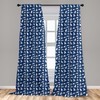 Ambesonne Shark Window Curtains, Fish Pattern Various Gestures Have a