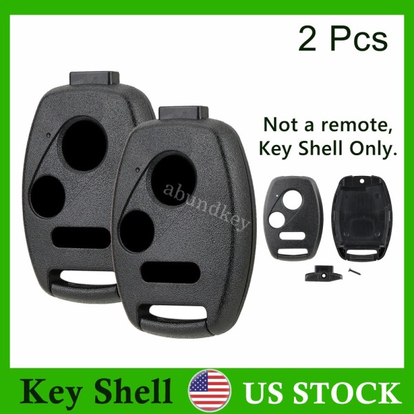 Unbranded 2X Replacement Remote Key Fob Case 3 Button for