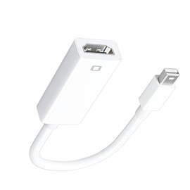 ZJKJHJY 4K Active Mini DisplayPort to HDMI Adapter, 4K@60Hz, Thunderbolt 1&2 to HDMI [0.24m/0.65FT, Super Slim] Mini DP to HDMI Adapter for Monitor, Projector