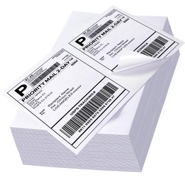 LuckyGuard 1000 Label Paper for Printer 8.5" x 5.5" Half Sheet Shipping Labels Self Adhesive Matte White 2 Per Sheet Printer Label Paper