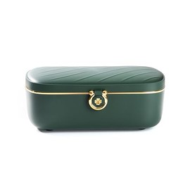 Bella Epoca® Portable Electric Food Warmer, Elegant Heated Lunch Box (900ml/45W/220V), Electric Lunch Box with Stainless Steel Thermal Container for Office (Green)