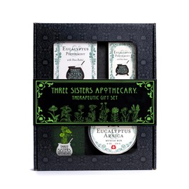 Three Sisters Apothecary Bath & Body 3 Piece Therapeutic Gift Set (Juniper & Cedar)