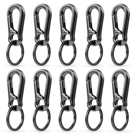 Pack of 10 Carabiner Hooks Small Key Chain, Key Carabiner, Small Carabiner, Key Ring Carabiner with Small Carabiner for Keys for Men and Women