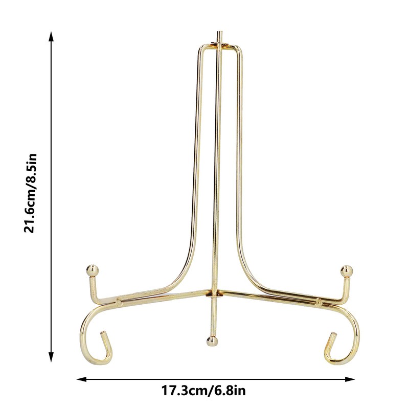 Metal Clock Stand Stylish Display Bracket for Home Office Modern