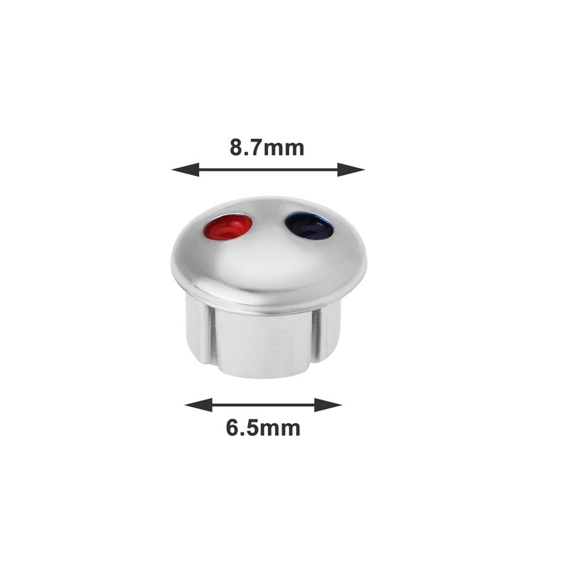 eMagTech 20pcs Faucet Indicators Handle Hot and Cold Water Signs