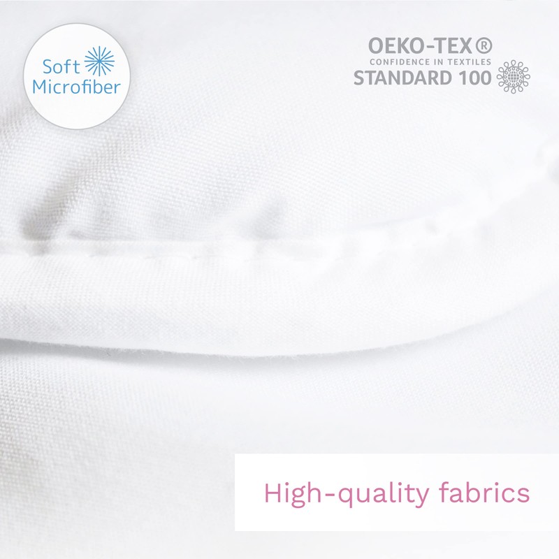 Baby Comfort Toddler Cot Bed Duvet & Flat Pillow Filling
