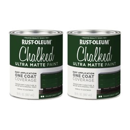 Rust-Oleum Forest Green Chalked All-in-One Ultra Matte Paint | One Coat Coverage | No Primer, Sanding, Or Topcoat Needed | Easy Clean Up | Made in USA | 30 OZ | 2 Pack