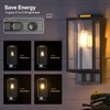 Denfeic Motion Sensor Outdoor Wall Lights, Dusk to Dawn Outdoor