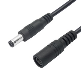 Short 12V DC Power Cord 4inch, DC 5.5mm x 2.5mm Female to DC 5.5mm x 2.1mm Male Plug Power Charging Cable Extension Cord, for Router Speaker etc Other DC 5521 Port Equipment(4Pcs)