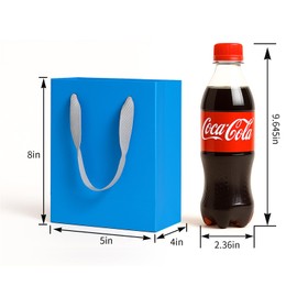 Aosric 30 Pack 5x4x8 Blue Gift Bags – Small Sturdy & Reusable Premium Gift Bags for Jewelry, Perfume, Skincare, Cosmetics, Boutique Gift, Party Favors, Weddings, Birthdays, Christmas and Holidays