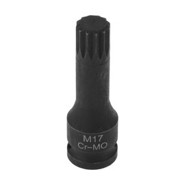 Partuto 1 Pc 12 Point Universal Impact Socket for Car Motorcycle Dirtbike Repair Hardware Tool CR-MO Black 78mm/3.07" 16mm 1/2 Inch Drive