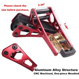 Mefape Bow Press, Archery Compound Bow Press, Aluminum Alloy Handheld Bow Press for Compound Bow and Crossbow, Universal Ratchet Type Fine Tuning Tool with 51.2” Strap