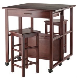 Winsome Wood Fremont Space Saver Set Walnut/3 Piece