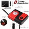 AUTOXBERT Electric Air Pump Car Portable Bicycle Pump Air Compressor