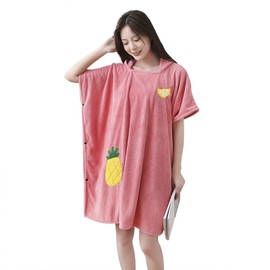 PURFUN Women Wearable Hooded Towel Wrap Water Absorbent Soft Beach Cover Up Towel Tube Dress Spa Bath Shower Towel Bathrobe