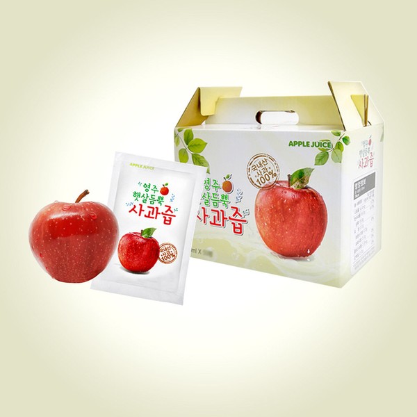 [On Sale] Yeongju Apple Juice Morning Apple Juice Apple Juice 30 50 80, 50 packs / [온세일]영주사과즙 아침사과즙 사과착 30 50 80, 50팩