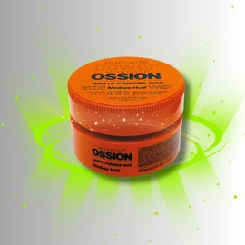 Morfose Ossion Hair Styling Wax - Medium Hold, Flexible Styling for Natural Look, 100 ml (Orange Packaging)