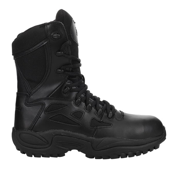 Reebok mens Rapid Response Rb Safety Toe 8" Stealth With