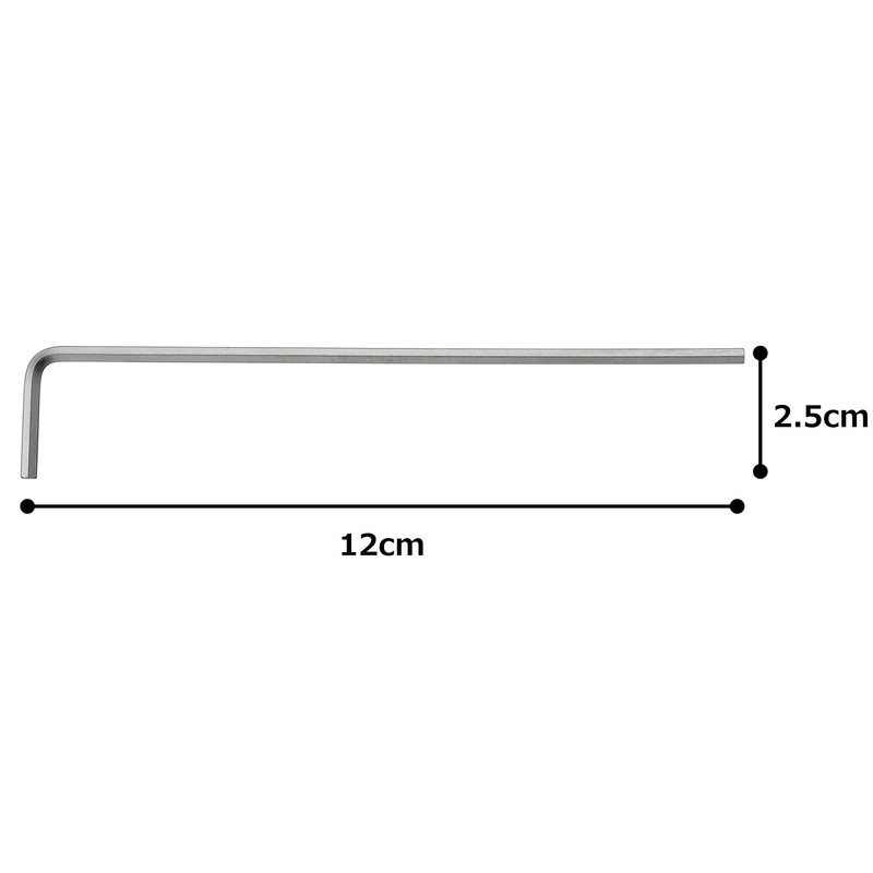 Tone Long Hex Bar L-Shaped Wrench APL-2.5 Double Side Width