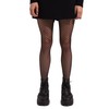 saint sass® Women's Aurora Fishnet Tights Geometric Pattern Black S/M,