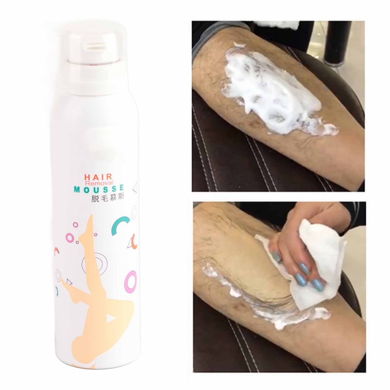 130ml Smooth Painless Hair Removal Foaming Cream Depilatory Spray for