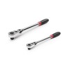 TEKTON 3/8, 1/2 Inch Drive Flex Head Quick-Release Comfort Grip