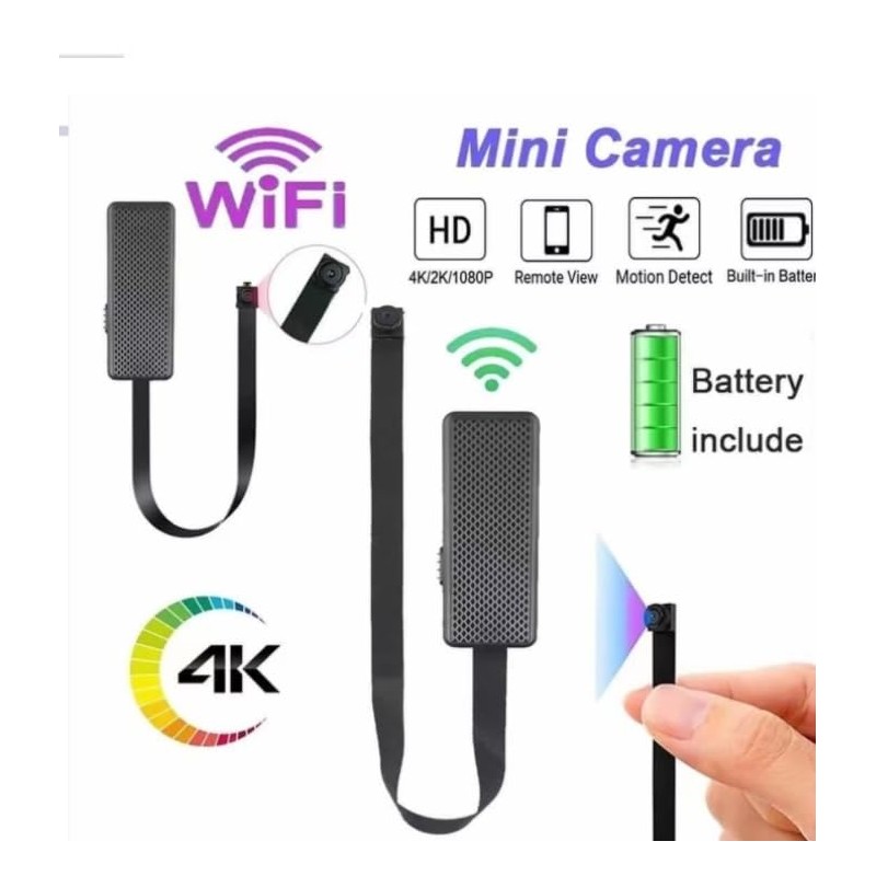 Mini Camara Espia WiFi Inalambrica Flexor, Camara de Vigilancia Oculta
