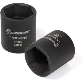 powerbuilt Dodge Ram 4X4 Dana 44 / 60 Front Axle Hub Spindle Nut 1-11/16" 43MM 1/2" Socket
