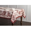 Maison d' Hermine Holy Jouy - Brown 100% Cotton Tablecloth