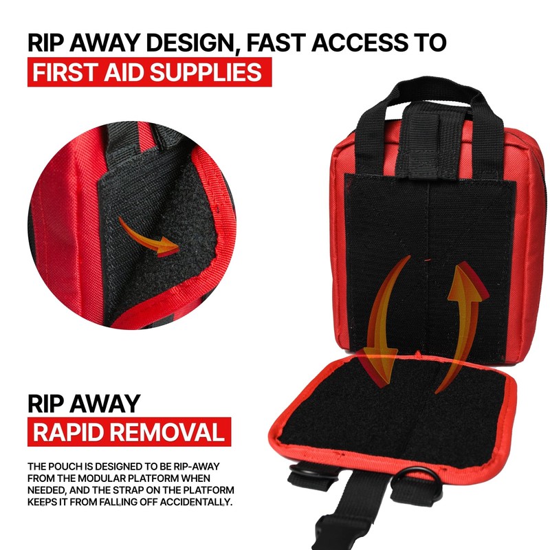 ORCA Tactical Rip-Away IFAK Trauma Kit Bag – First Aid