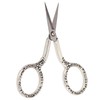 Sewing Scissors Vintage Chain Silver Bauhinia Stainless Steel Pointed Small