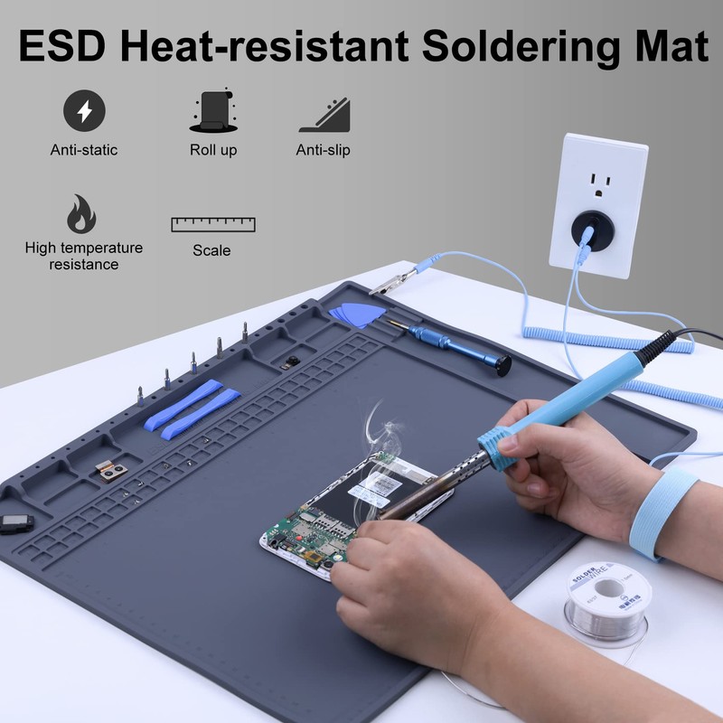 Premium Heat Resistant Anti Static Mat for Computer, Laptop, Cellphone