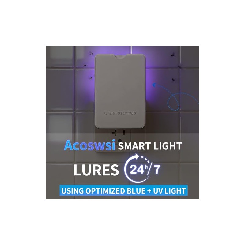 Indoor Flying Insect Trap with UV Light - 1 Device