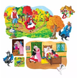 Little Folk Visuals Little Red Riding Hood Precut Flannel/Felt Board Figures, 13