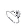 Cute Sunshine Cloud Weather Ring New .925 Sterling Silver Band